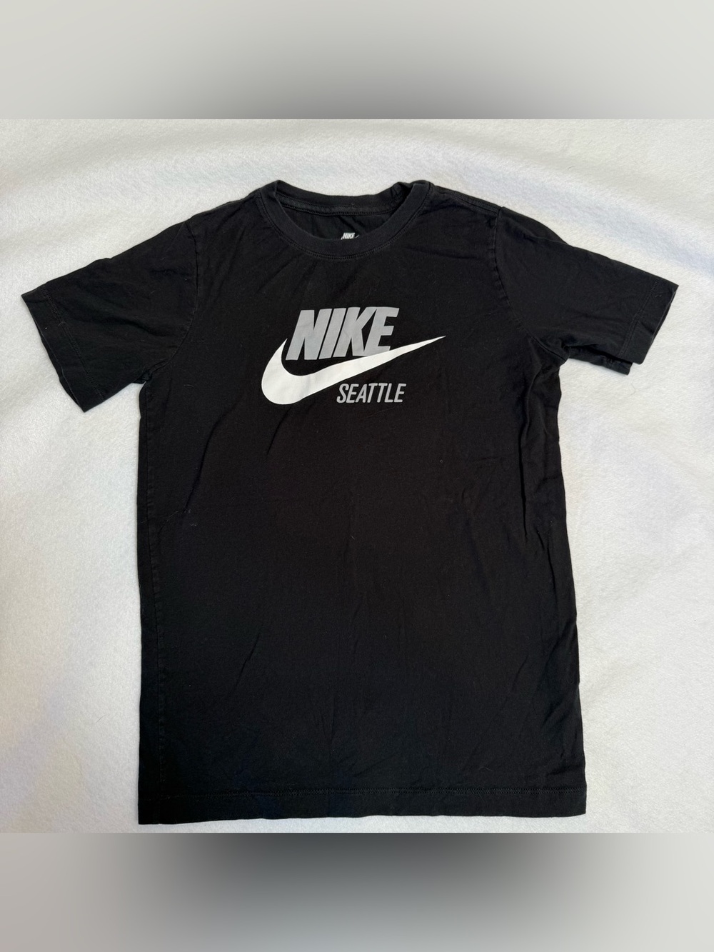 Nike Black Short-Sleeve Seattle Logo Tee